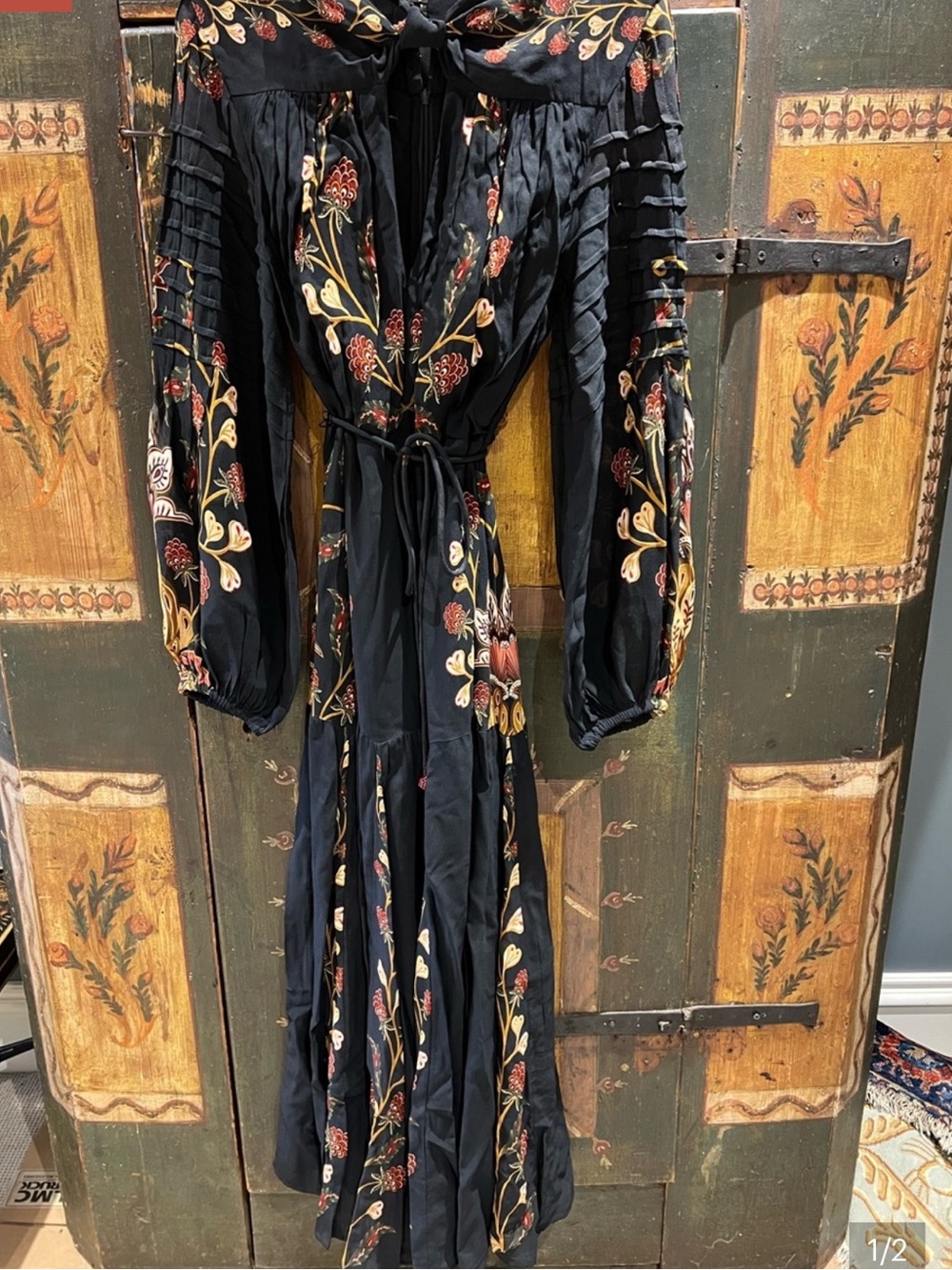 🍁NWT Farm Rio Embroidered Flower Maxi - Perfect Fall Dress 🍁